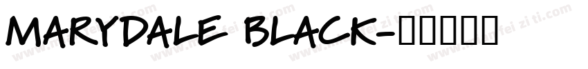 MARYDALE BLACK字体转换